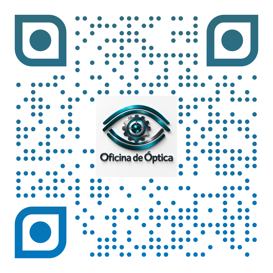 QR Code do site da Oficina de Óptica